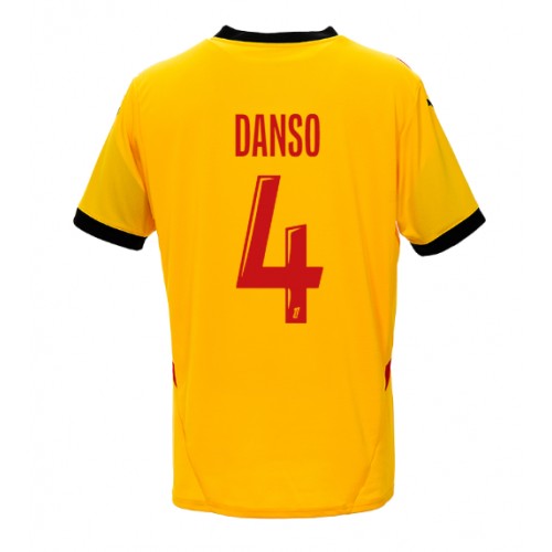 Moški Nogometni dresi RC Lens Kevin Danso #4 Domači 2024-25 Kratek Rokav